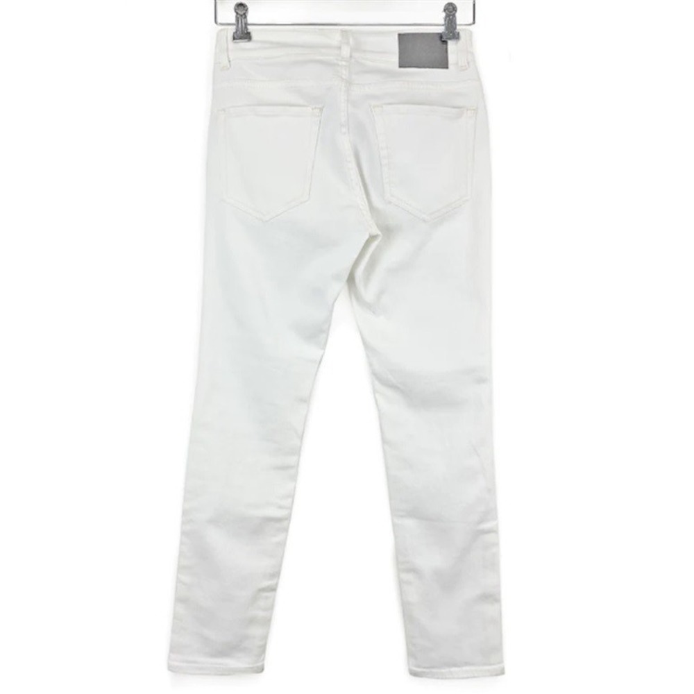 NWOT 6397 Jeans 28 Loose Skinny White Denim 116668